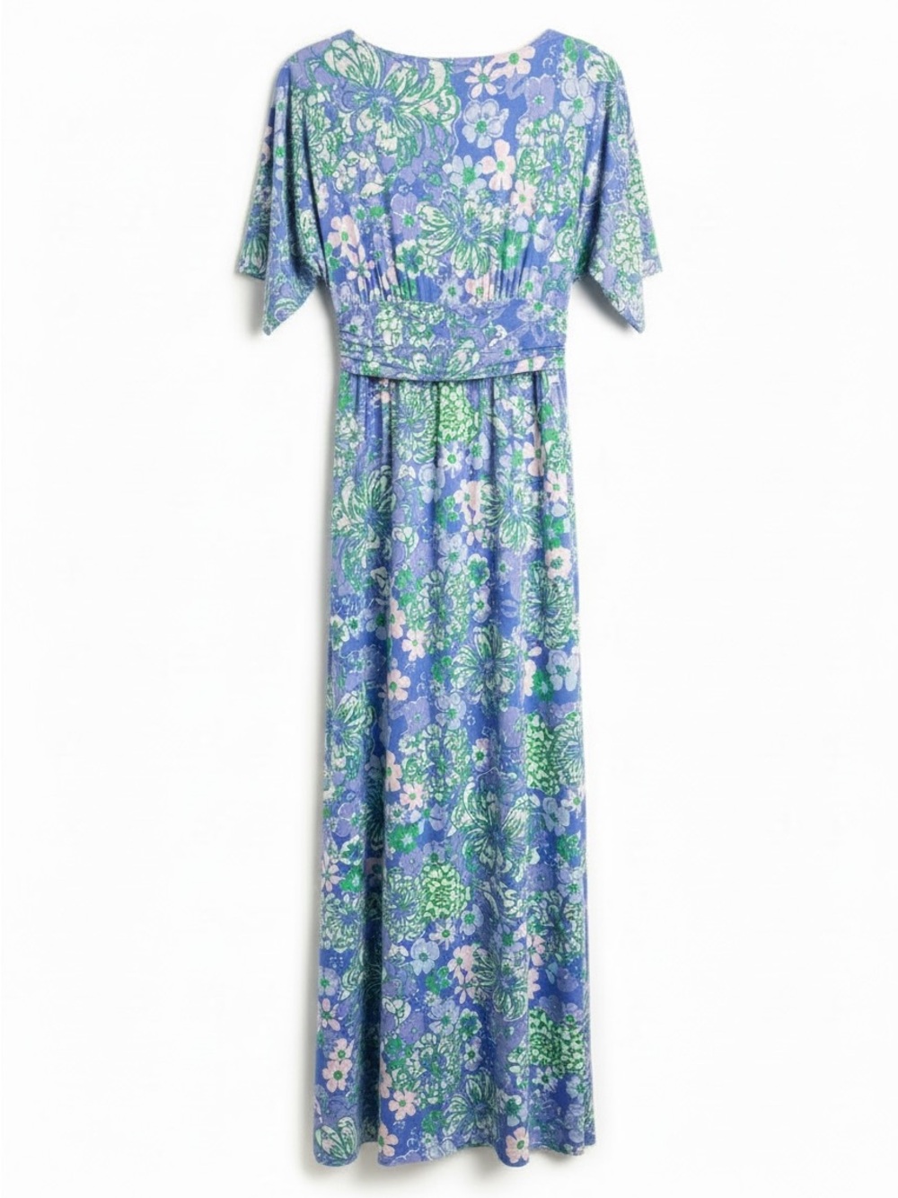 Lilly Pulitzer Parigi Maxi Dress Womens Small Blue Floral NWT Plumes In Bloom - Picture 4 of 10